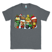 Charcoal Heather Christmas tractor coffee cups Classic Tee - Zillion Design Studio