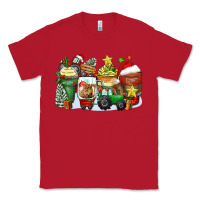 Red Christmas tractor coffee cups Classic Tee - Zillion Design Studio