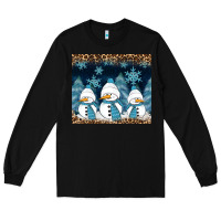 Black snowman winter Long Sleeve Tee - RanaPortraitStore