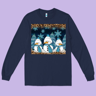 Long Sleeve Tee snowman winter