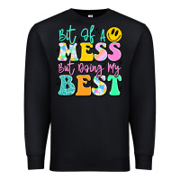 Black bit of a mess but doing my best Premium Sweatshirt - JahusDesignShop