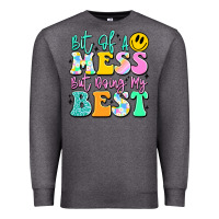 Charcoal Heather bit of a mess but doing my best Premium Sweatshirt - JahusDesignShop