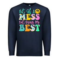 Navy bit of a mess but doing my best Premium Sweatshirt - JahusDesignShop