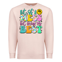 Pale Pink bit of a mess but doing my best Premium Sweatshirt - JahusDesignShop