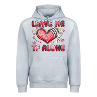 Heather Grey leave me tf alone valentines day Urban Hoodie - MaliasSmallBusiness
