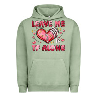 Pigment Oil Green leave me tf alone valentines day Urban Hoodie - MaliasSmallBusiness
