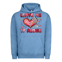 Pigment Pebble Blue leave me tf alone valentines day Urban Hoodie - MaliasSmallBusiness