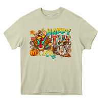 Mossy Happy Turkey Day Heavy Core Tee - CowhideDigitalArt