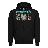 Black mama s girl Zipper Hoodie - Zillion Design Studio