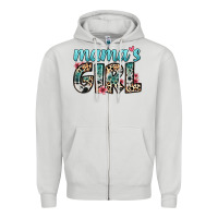 Dove Grey mama s girl Zipper Hoodie - Zillion Design Studio