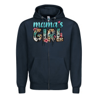 Navy mama s girl Zipper Hoodie - Zillion Design Studio