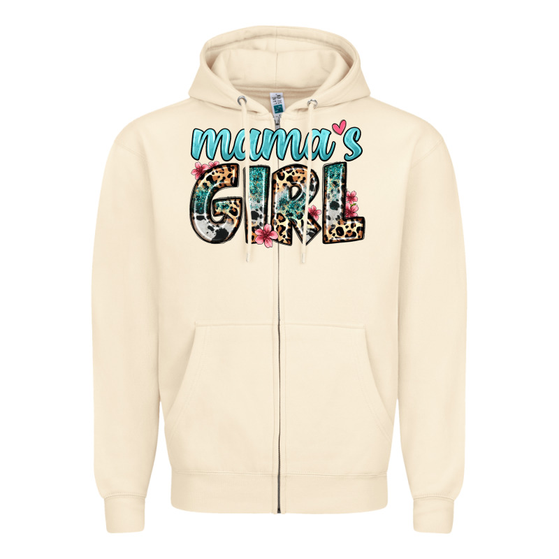 Mama S Girl Zipper Hoodie by Zillion Design Studio | Teevron