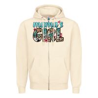 Sandshell mama s girl Zipper Hoodie - Zillion Design Studio