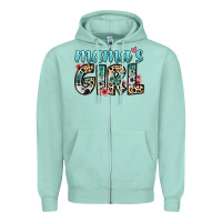 Seafoam mama s girl Zipper Hoodie - Zillion Design Studio