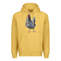 Antique Gold Dominique Chicken Premium Hoodie - LillyAllenDesigns