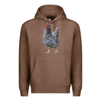 Chestnut Dominique Chicken Premium Hoodie - LillyAllenDesigns