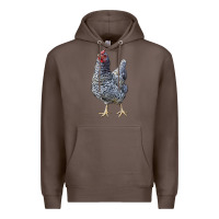 Coffee Dominique Chicken Premium Hoodie - LillyAllenDesigns