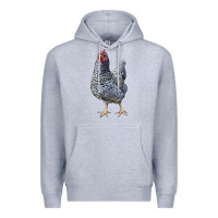Heather Grey Dominique Chicken Premium Hoodie - LillyAllenDesigns