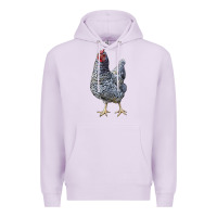 Lilac Dominique Chicken Premium Hoodie - LillyAllenDesigns
