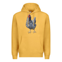 Mustard Dominique Chicken Premium Hoodie - LillyAllenDesigns