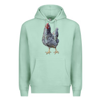 Seafoam Dominique Chicken Premium Hoodie - LillyAllenDesigns
