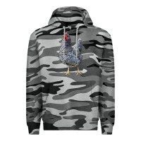 Slate Camo Dominique Chicken Premium Hoodie - LillyAllenDesigns