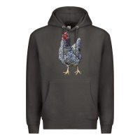 Smoke Dominique Chicken Premium Hoodie - LillyAllenDesigns