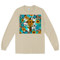 Mushroom sunflower cross cowhide gemstones Long Sleeve Tee - RanaPortraitStore
