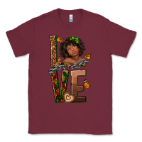Burgundy love melanin Classic Tee - texasbilliewilder