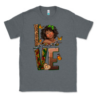 Charcoal Heather love melanin Classic Tee - texasbilliewilder