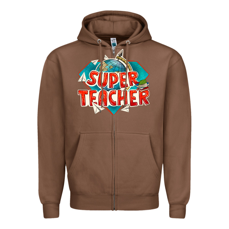 Super Teacher Zipper Hoodie by texasbilliewilder | Teevron