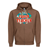 Chestnut super teacher Zipper Hoodie - texasbilliewilder