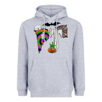 Heather Grey pt Heavyweight Hoodie - CowhideDigitalArt