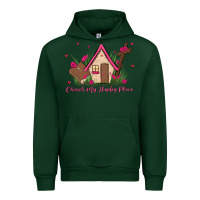 Forest Green church is my happy place Urban Hoodie - MaliasSmallBusiness