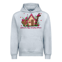 Heather Grey church is my happy place Urban Hoodie - MaliasSmallBusiness