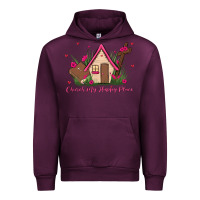 Mauve Wine church is my happy place Urban Hoodie - MaliasSmallBusiness