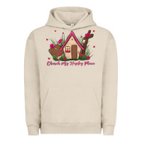 Pigment French Oak church is my happy place Urban Hoodie - MaliasSmallBusiness
