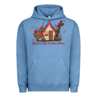 Pigment Pebble Blue church is my happy place Urban Hoodie - MaliasSmallBusiness