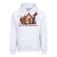 White church is my happy place Urban Hoodie - MaliasSmallBusiness