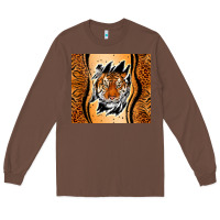 Chestnut tiger scratch mark Long Sleeve Tee - RanaPortraitStore