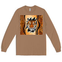 Toasted Coconut tiger scratch mark Long Sleeve Tee - RanaPortraitStore
