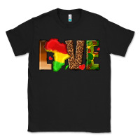 Black love melanin with african map Classic Tee - texasbilliewilder