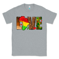 Heather Grey love melanin with african map Classic Tee - texasbilliewilder