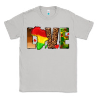 Moon Dust love melanin with african map Classic Tee - texasbilliewilder