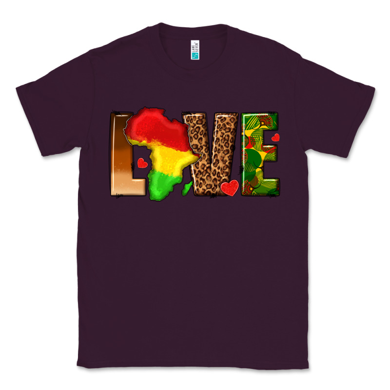 Love Melanin With African Map Classic Tee by texasbilliewilder | Teevron