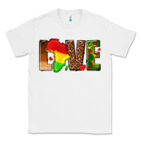 White love melanin with african map Classic Tee - texasbilliewilder