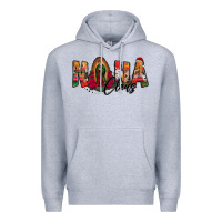 Heather Grey nana claus lady of guadalupe Premium Hoodie - Jasminsmagicworld