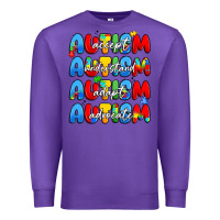 Purple autism accept understand adopt advocate Premium Sweatshirt - JahusDesignShop