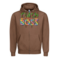 Chestnut teach like a boss Zipper Hoodie - texasbilliewilder