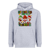 Heather Grey christmas with my gnomies Heavyweight Hoodie - FaDigitalArtStudio